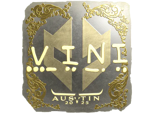 Sticker VINI (Gold) | Austin 2025 - Preço e onde comprar no CS2