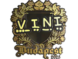 Sticker VINI (Gold) | Budapest 2025 - Preço e onde comprar no CS2