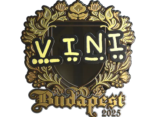 Sticker VINI (Gold) | Budapest 2025 - Preço e onde comprar no CS2