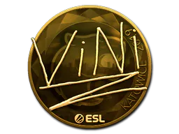 Sticker VINI (Gold) | Katowice 2019 - Preço e onde comprar no CS2