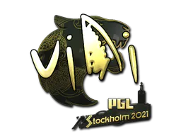 Sticker VINI (Gold) | Stockholm 2021 - Preço e onde comprar no CS2