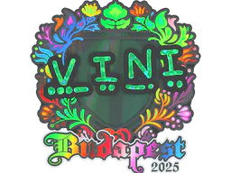 Sticker VINI (Holo) | Budapest 2025 - Preço e onde comprar no CS2