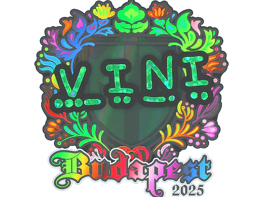 Sticker VINI (Holo) | Budapest 2025 - Preço e onde comprar no CS2