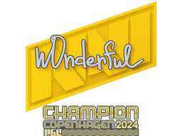 Sticker w0nderful (Champion) | Copenhagen 2024 - Preço e onde comprar no CS2