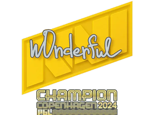 Sticker w0nderful (Champion) | Copenhagen 2024 - Preço e onde comprar no CS2