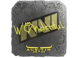 Sticker w0nderful (Foil) | Austin 2025 - Preço e onde comprar no CS2