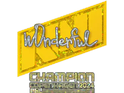 Sticker w0nderful (Glitter, Champion) | Copenhagen 2024 - Preço e onde comprar no CS2