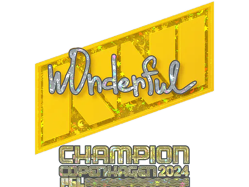 Sticker w0nderful (Glitter, Champion) | Copenhagen 2024 - Preço e onde comprar no CS2