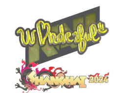 Sticker w0nderful (Glitter) | Shanghai 2024 - Preço e onde comprar no CS2