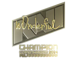 Sticker w0nderful (Gold, Champion) | Copenhagen 2024 - Preço e onde comprar no CS2