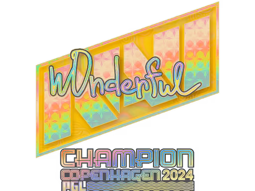 Sticker w0nderful (Holo, Champion) | Copenhagen 2024 - Preço e onde comprar no CS2