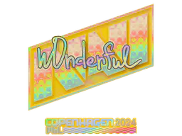 Sticker w0nderful (Holo) | Copenhagen 2024 - Preço e onde comprar no CS2