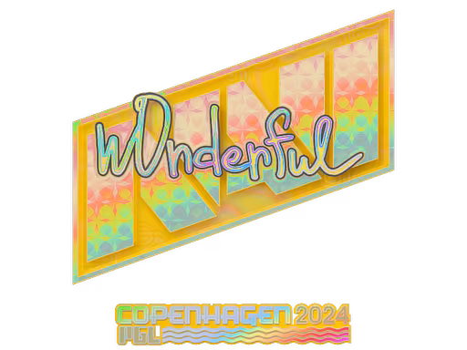 Sticker w0nderful (Holo) | Copenhagen 2024 - Preço e onde comprar no CS2