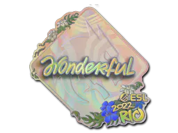 Sticker w0nderful (Holo) | Rio 2022 - Preço e onde comprar no CS2
