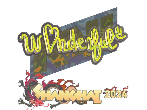 Sticker w0nderful (Holo) | Shanghai 2024 - Preço e onde comprar no CS2