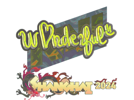 Sticker w0nderful (Holo) | Shanghai 2024 - Preço e onde comprar no CS2