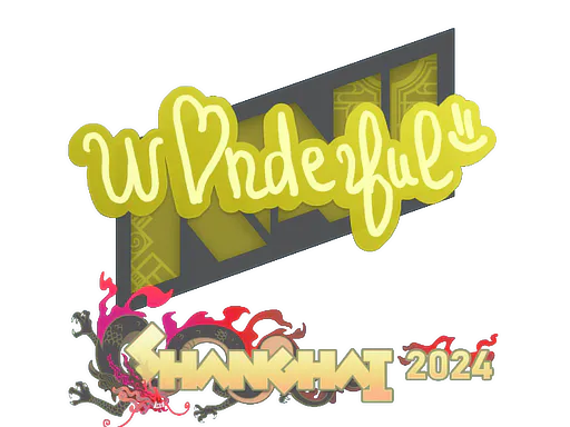 Sticker w0nderful | Shanghai 2024 - Preço e onde comprar no CS2