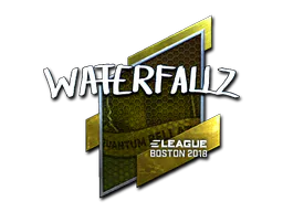 Sticker waterfaLLZ (Foil) | Boston 2018 - Preço e onde comprar no CS2
