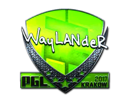 Sticker wayLander (Foil) | Krakow 2017 - Preço e onde comprar no CS2