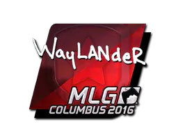 Sticker wayLander (Foil) | MLG Columbus 2016 - Preço e onde comprar no CS2