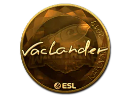 Sticker wayLander (Gold) | Katowice 2019 - Preço e onde comprar no CS2