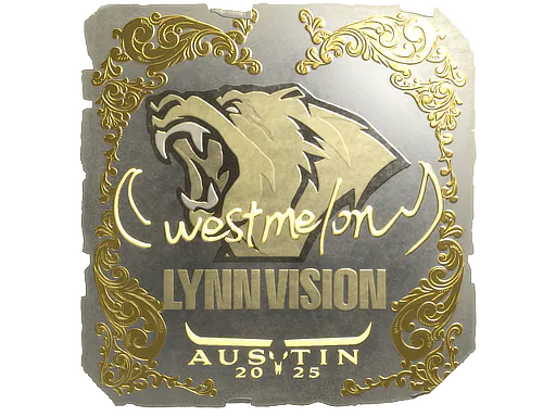 Sticker westmelon (Gold) | Austin 2025 - Preço e onde comprar no CS2
