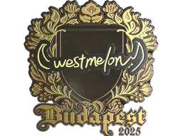 Sticker westmelon (Gold) | Budapest 2025 - Preço e onde comprar no CS2