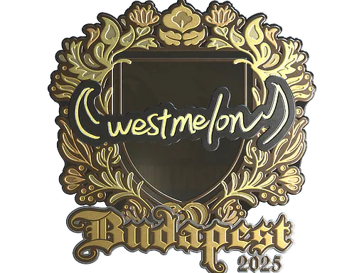 Sticker westmelon (Gold) | Budapest 2025 - Preço e onde comprar no CS2