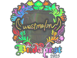 Sticker westmelon (Holo) | Budapest 2025 - Preço e onde comprar no CS2