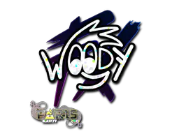 Sticker WOOD7 (Glitter) | Paris 2023 - Preço e onde comprar no CS2