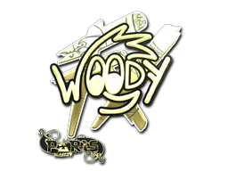 Sticker WOOD7 (Gold) | Paris 2023 - Preço e onde comprar no CS2