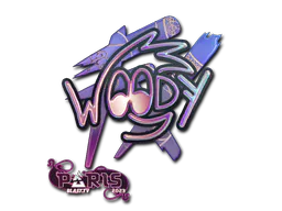 Sticker WOOD7 (Holo) | Paris 2023 - Preço e onde comprar no CS2