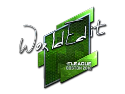 Sticker WorldEdit (Foil) | Boston 2018 - Preço e onde comprar no CS2