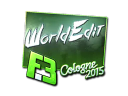 Sticker WorldEdit (Foil) | Cologne 2015 - Preço e onde comprar no CS2