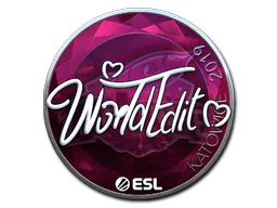 Sticker WorldEdit (Foil) | Katowice 2019 - Preço e onde comprar no CS2