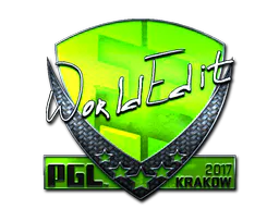 Sticker WorldEdit (Foil) | Krakow 2017 - Preço e onde comprar no CS2