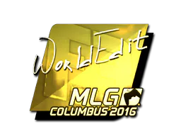Sticker WorldEdit (Gold) | MLG Columbus 2016 - Preço e onde comprar no CS2