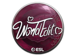 Sticker WorldEdit | Katowice 2019 - Preço e onde comprar no CS2
