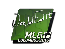 Sticker WorldEdit | MLG Columbus 2016 - Preço e onde comprar no CS2