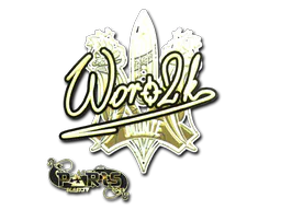 Sticker Woro2k (Gold) | Paris 2023 - Preço e onde comprar no CS2