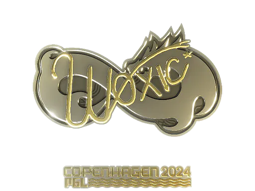 Sticker woxic (Gold) | Copenhagen 2024 - Preço e onde comprar no CS2
