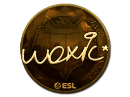 Sticker woxic (Gold) | Katowice 2019 - Preço e onde comprar no CS2