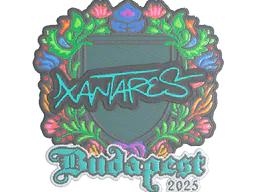 Sticker XANTARES (Embroidered) | Budapest 2025 - Preço e onde comprar no CS2