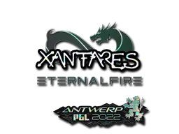 Sticker XANTARES (Glitter) | Antwerp 2022 - Preço e onde comprar no CS2