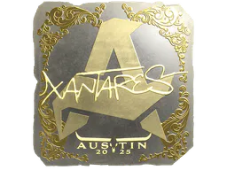 Sticker XANTARES (Gold) | Austin 2025 - Preço e onde comprar no CS2