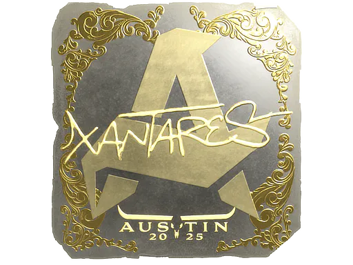 Sticker XANTARES (Gold) | Austin 2025 - Preço e onde comprar no CS2