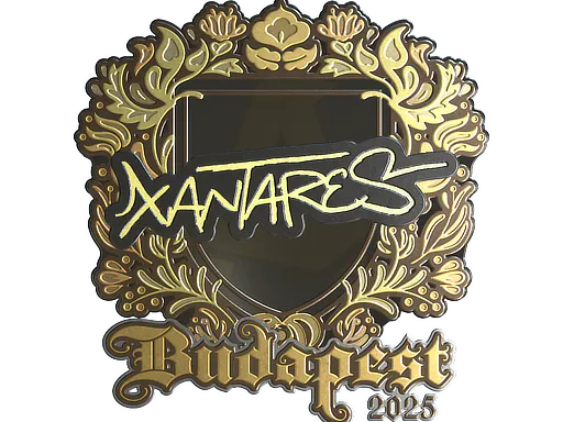 Sticker XANTARES (Gold) | Budapest 2025 - Preço e onde comprar no CS2