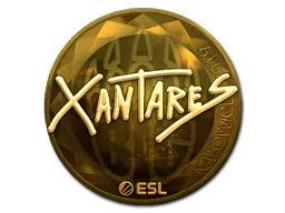 Sticker XANTARES (Gold) | Katowice 2019 - Preço e onde comprar no CS2