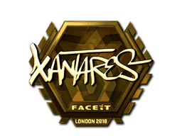 Sticker XANTARES (Gold) | London 2018 - Preço e onde comprar no CS2