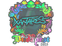 Sticker XANTARES (Holo) | Budapest 2025 - Preço e onde comprar no CS2